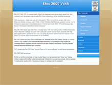 Tablet Screenshot of efes2000vakfi.com